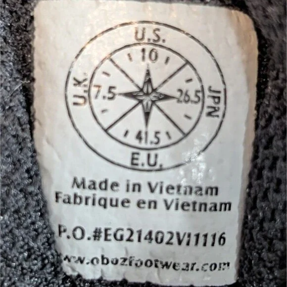 Oboz Sawtooth II Hiking Boots Women's Sz 10 Brown Tan Purple Waterproof Gorpcore - Picture 4 of 14